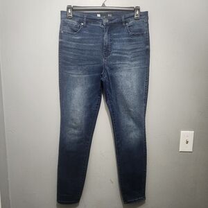 Kut from the Kloth Dark Blue Connie Fab Ab Ankle Skinny Jeans Size 12